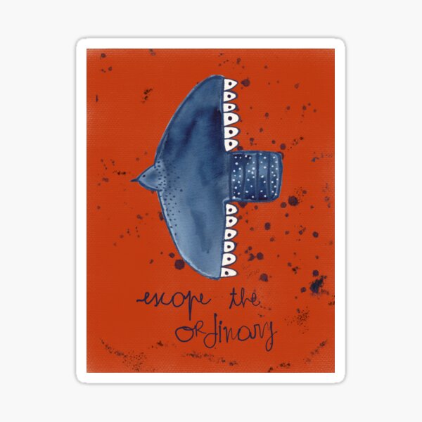 Escape de Ordinary mindful poster Sticker