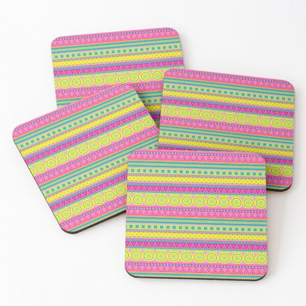 Item preview, Boho-Chic Style Purple Aqua Pink Yellow Pattern  designed and sold by BeUTwo.