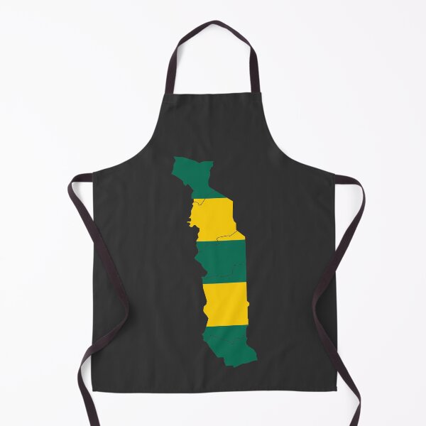 Item preview, Togo Flag Map with regions designed and sold by Alo.