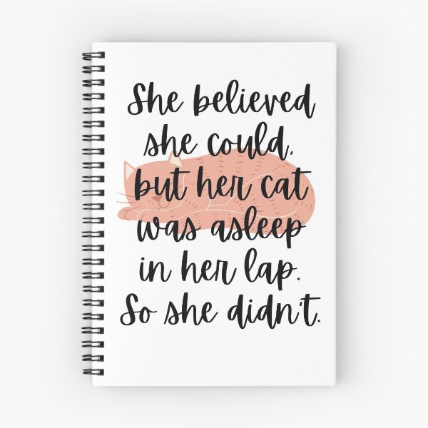 Item preview, She Believed She Could But Her Cat designed and sold by StickyFun.