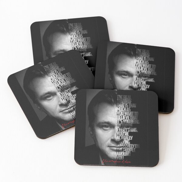 Item preview, Black and white Christopher Nolan quote. designed and sold by Enea Kelo.