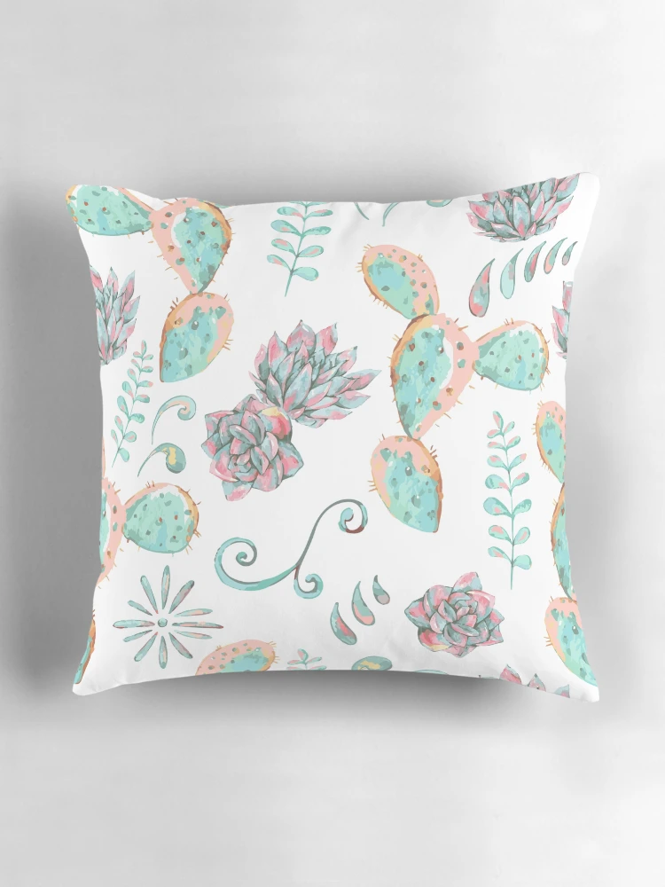 Thumbnail 3 of 4, Pillow, Cactus Pattern designed and sold by PatternSquare.