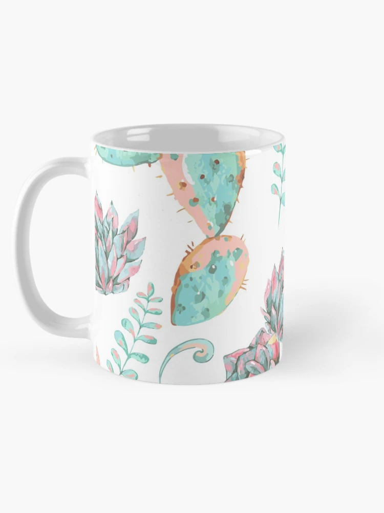 Thumbnail 5 of 6, Coffee Mug, Cactus Pattern designed and sold by PatternSquare.