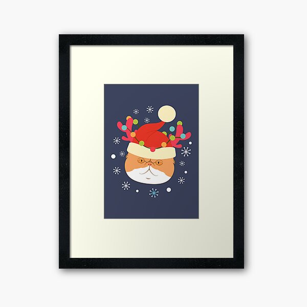 Item preview, Reindeer Santa Exotic Shorthair Cat Christmas designed and sold by lulululupaint.