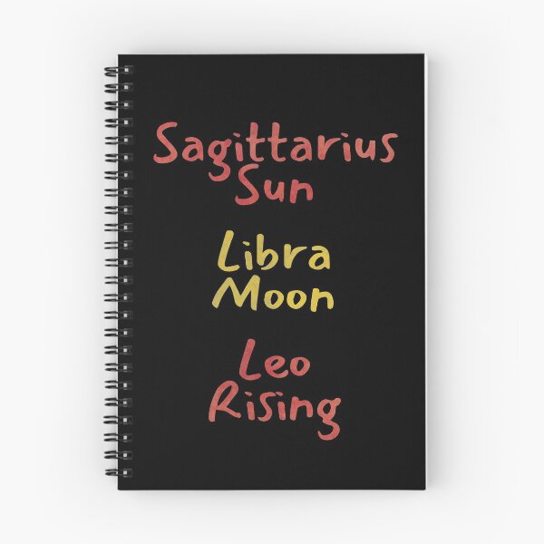 Item preview, Sagittarius Sun Libra Moon Leo Rising Text designed and sold by leomooncreates.