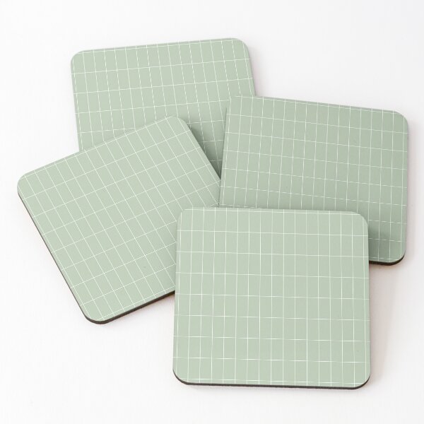 Item preview, Long Grid Green designed and sold by Miss Striped.