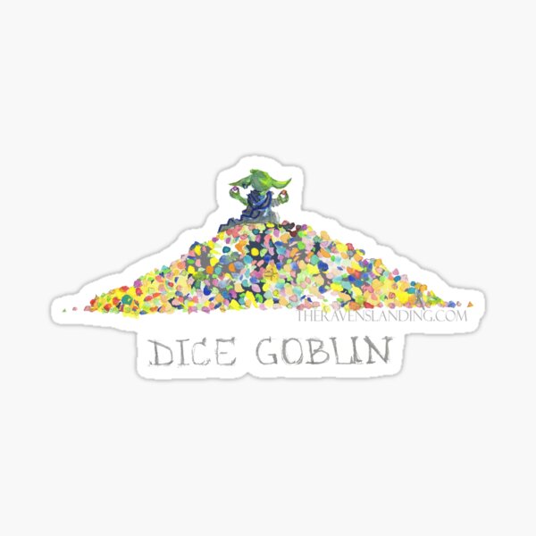 dnd dice goblin Sticker