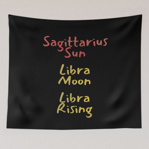Item preview, Sagittarius Sun Libra Moon Libra Rising Text designed and sold by leomooncreates.
