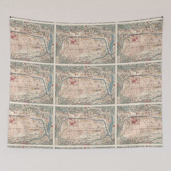 Item preview, Map of Kyoto Japan designed and sold by SFTStudio.