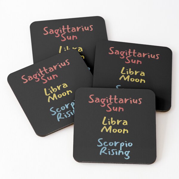 Item preview, Sagittarius Sun Libra Moon Scorpio Rising Text designed and sold by leomooncreates.