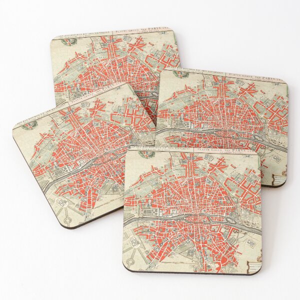 Item preview, Vintage Paris Map designed and sold by SFTStudio.