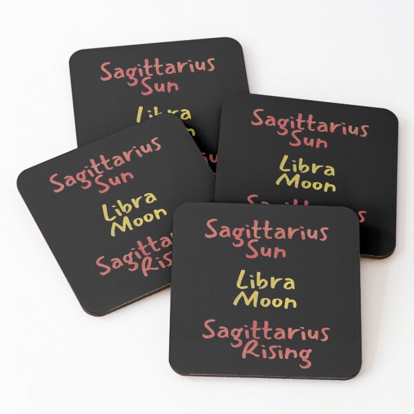 Item preview, Sagittarius Sun Libra Moon Sagittarius Rising Text designed and sold by leomooncreates.