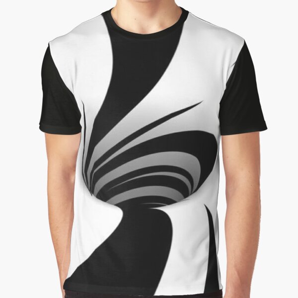 Black And White Spiral Optical Illusion T Shirt For Sale By