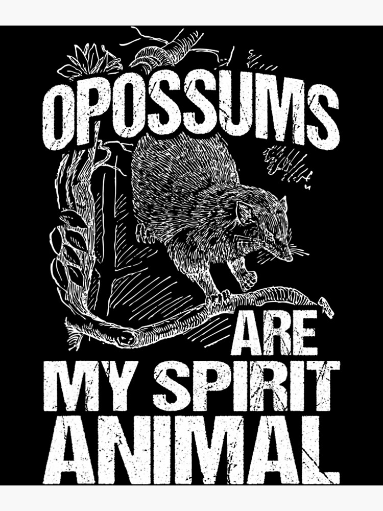 "Opossums Are My Spirit Animal Opossum Possum Possums" Poster for Sale