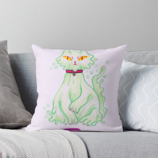 Item preview, Green Ghost Cat designed and sold by sadnettles.