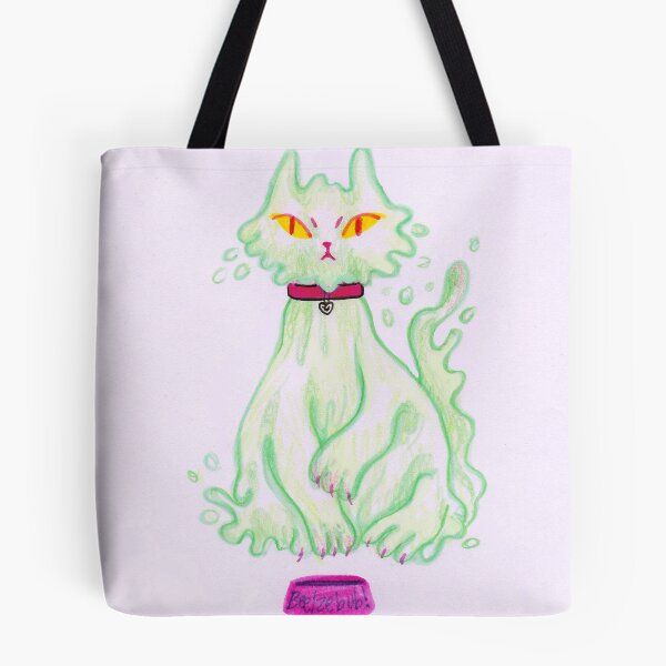Item preview, Green Ghost Cat designed and sold by sadnettles.