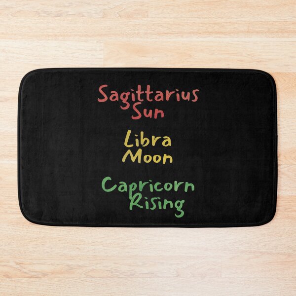 Item preview, Sagittarius Sun Libra Moon Capricorn Rising Text designed and sold by leomooncreates.