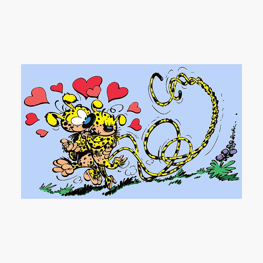 Marsupilami in love / Light blue