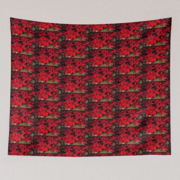 Item preview, Happy Scarlet Poinsettias Christmas Star designed and sold by Georgia Mizuleva.