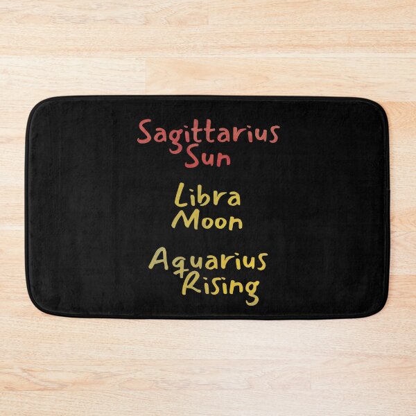 Item preview, Sagittarius Sun Libra Moon Aquarius Rising Text designed and sold by leomooncreates.