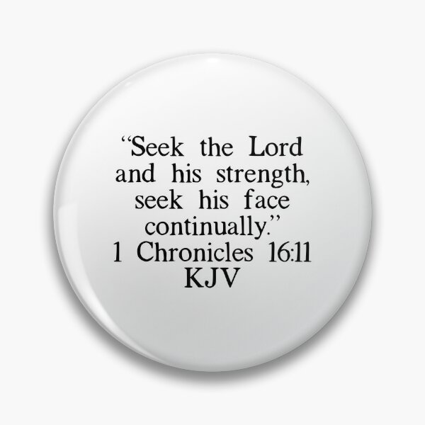 Item preview, 1 Chronicles 16:11 KJV designed and sold by IBMClothing.