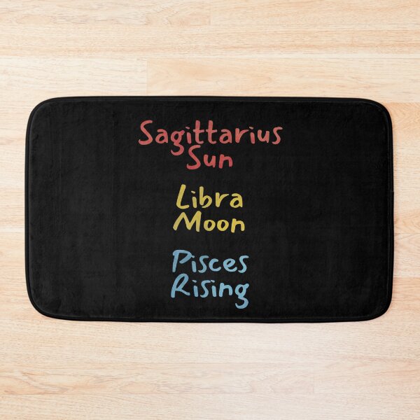 Item preview, Sagittarius Sun Libra Moon Pisces Rising Text designed and sold by leomooncreates.