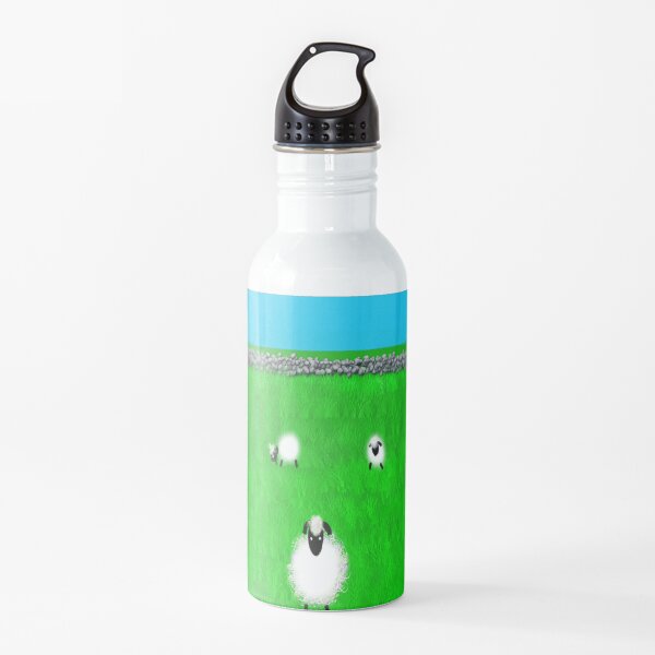 Sheep in the meadow Water Bottle