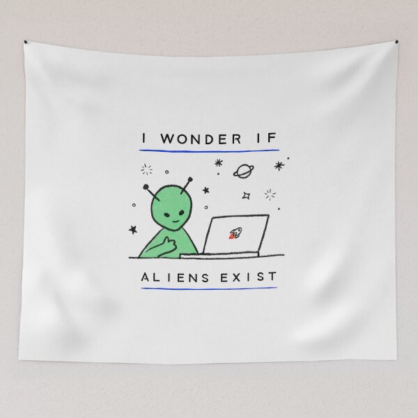 Item preview, I wonder if aliens exist designed and sold by bubble-bulb.