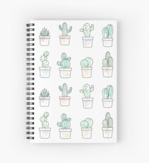 watercolor cacti Spiral Notebook
