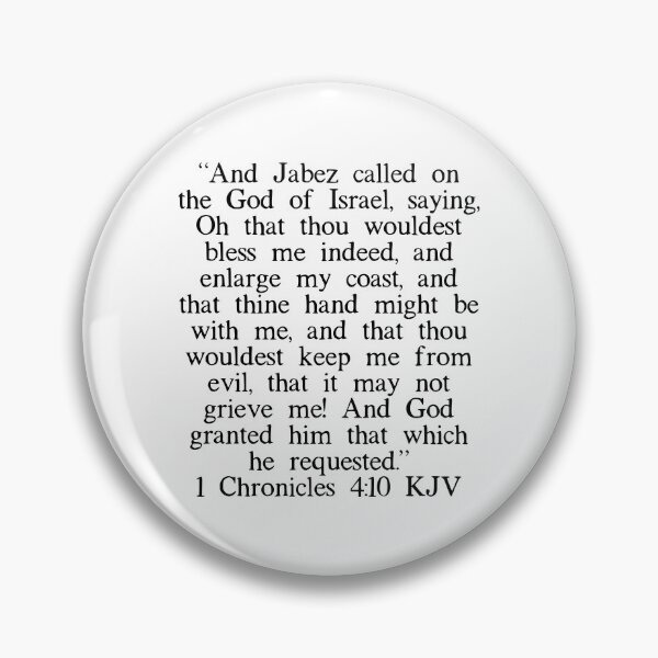 Item preview, 1 Chronicles 4:10 KJV designed and sold by IBMClothing.