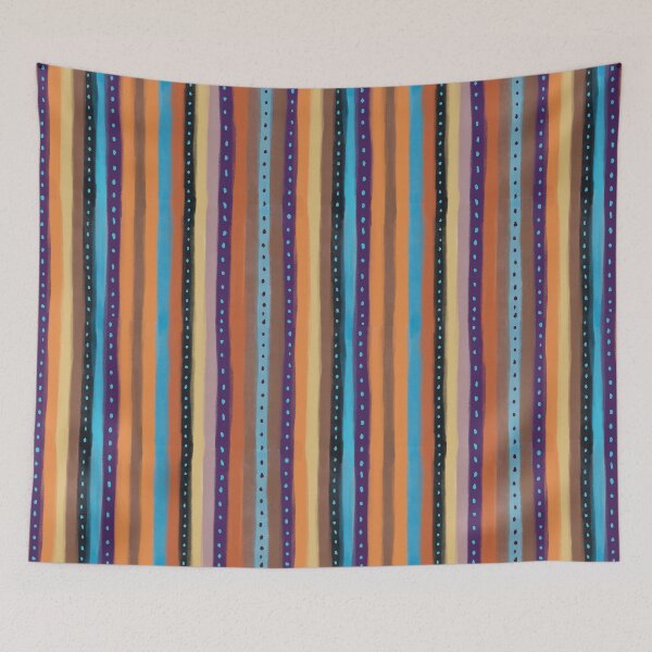 Item preview, Gouache stripes to match Blueberries design designed and sold by sueshorman.