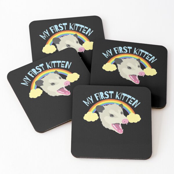 Item preview, Possum My First Kitten Funny Opposum Team Trash Cats designed and sold by JanelAmico.