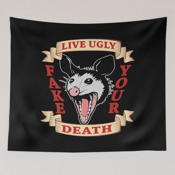 Item preview, Possum Live Ugly Fake your Death Opossum Team Trash designed and sold by JanelAmico.