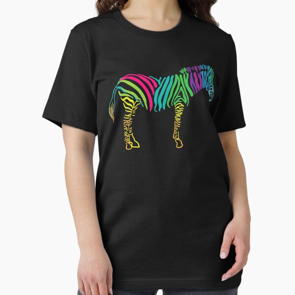 Item preview, Rainbow Art Zebra Lover Wildlife Africa Gift Idea Shirt designed and sold by EveElliott.