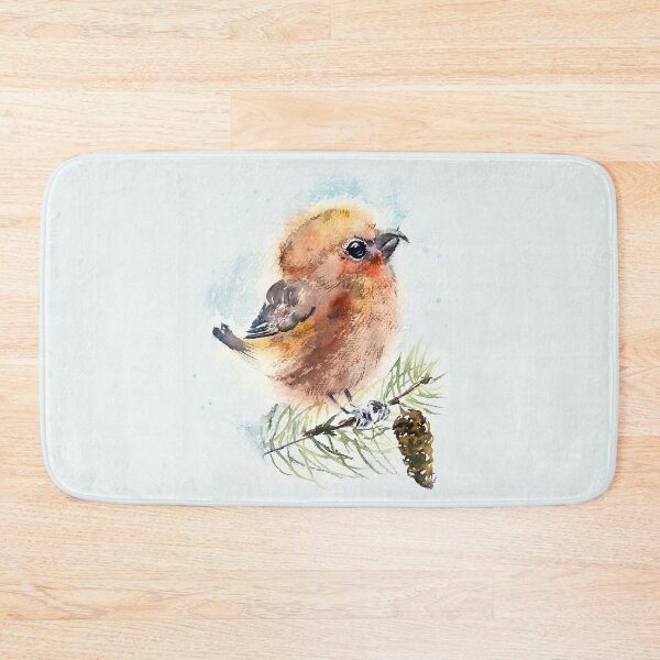 Item preview, Watercolor Crossbill designed and sold by adortopia.