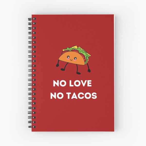 Item preview, No Love, No Tacos print on red designed and sold by VioletStudio.