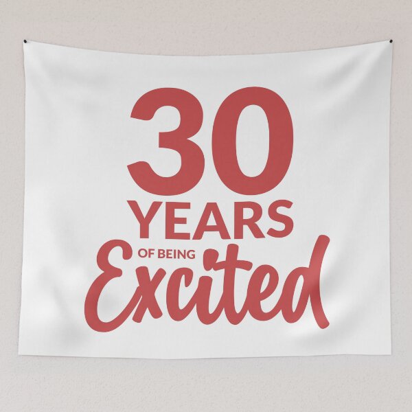 Item preview, 30 years of being excited designed and sold by Amet Hermawan.