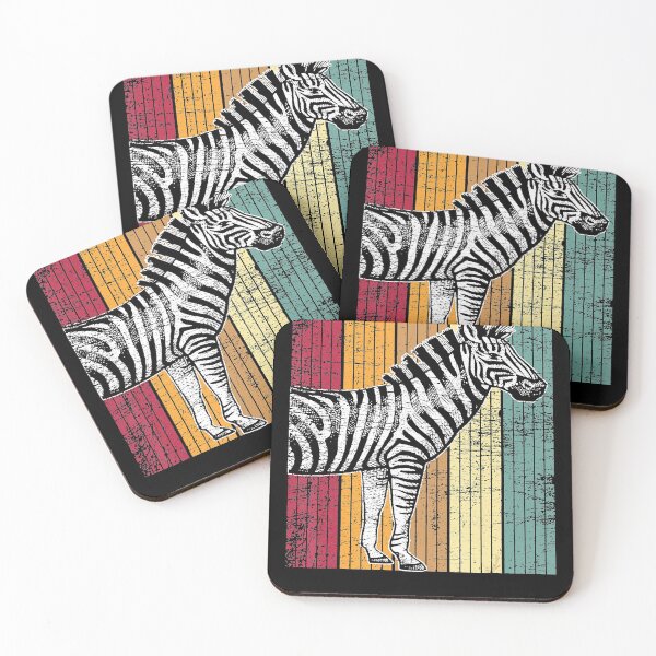 Item preview, Vintage Retro Zebra Black White Striped Horse T-Shirt designed and sold by EveElliott.