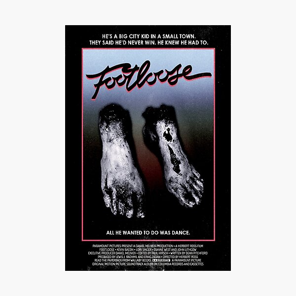 FOOTLOOSE 1984 SLASHER POSTER Photographic Print