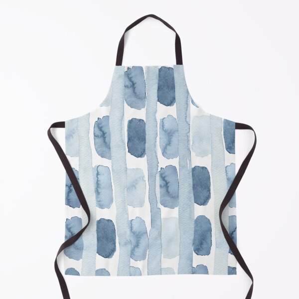 Item preview, Pastel blue watercolour pattern - lines and blobs designed and sold by JellyBeenzz.