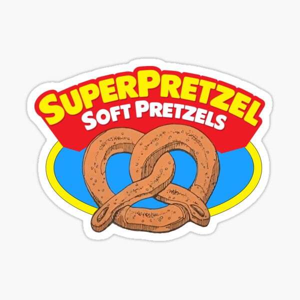 90s Super Pretzel Soft Pretzels Deadstock Sticker