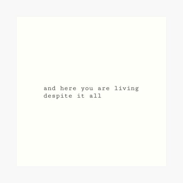 Rupi Kaur Quote 2 Art Print By Madebylivs Redbubble