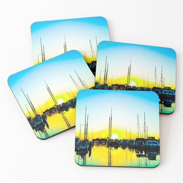 Item preview, Marina Sunrise with an Artsy Flair  designed and sold by whimwitch.