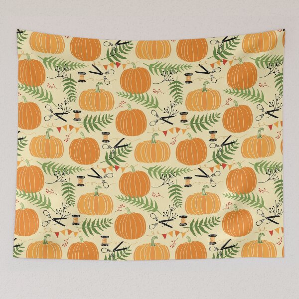 Item preview, Halloween cute pumpkins pattern 2020 designed and sold by Avgeek21.