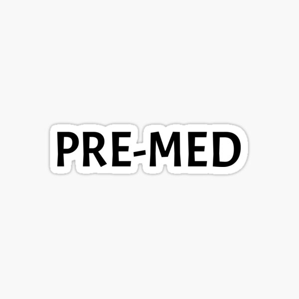 Vista previa del artículo con la obra «Pegatina Pre - Med», diseñado y vendido por stickology.