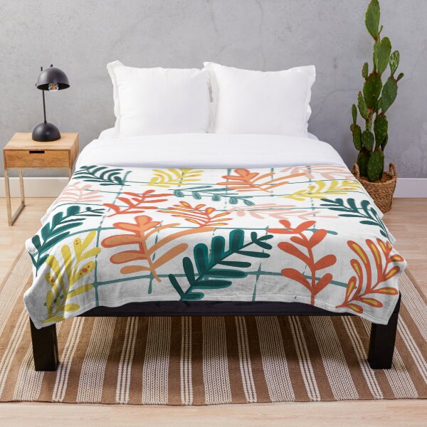 Item preview, Green Graph  And Palm leaves designed and sold by zoe316.