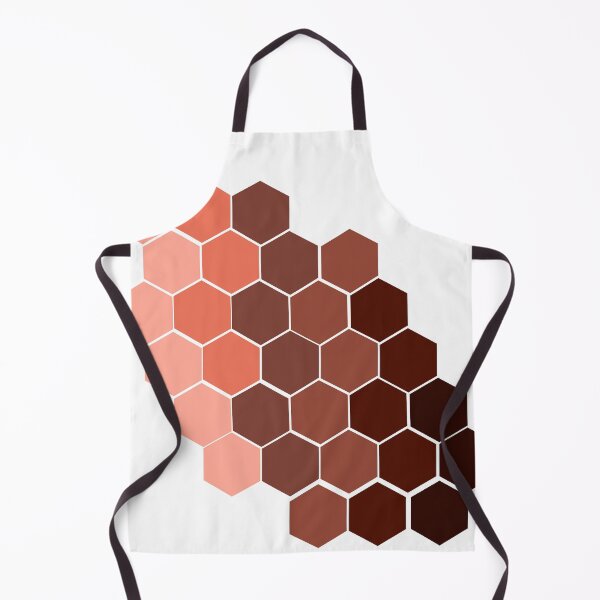 Hexagon Metallic Gradient Apron