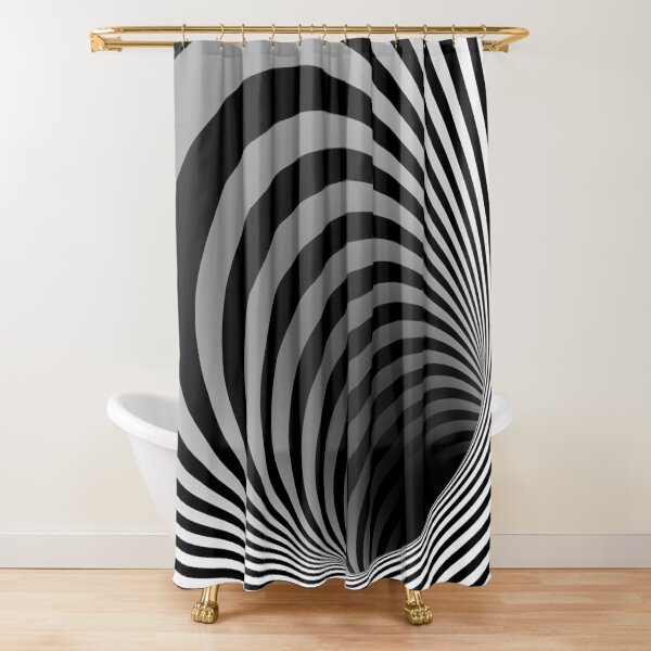 Black And white Shower Curtain