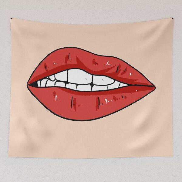 Item preview, Teasing Lips Mouth and Teeth Hot Lipstick Tease designed and sold by trendo.