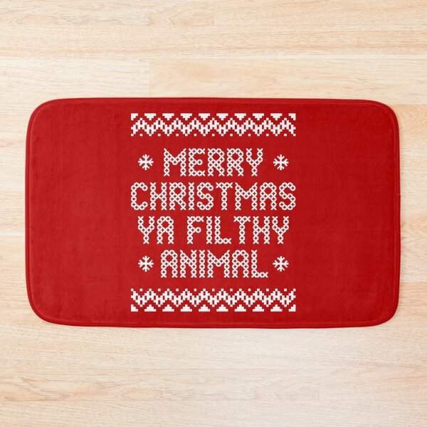 Item preview, Merry Christmas Ya Filthy Animal Text designed and sold by SimplyNewDesign.